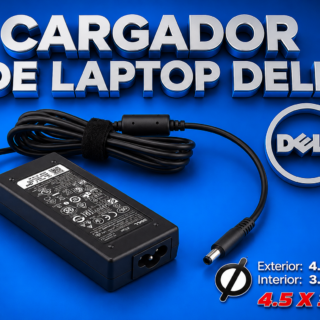 CARGADOR DE LAPTOP DELL 19.5V – 3.34A PUNTA 4.5X3.0