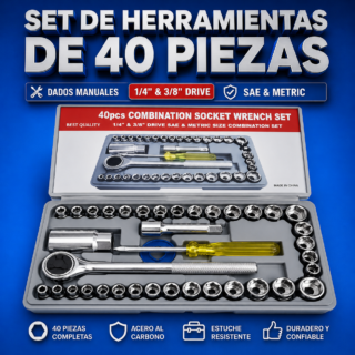 Set de Herramientas 40 Piezas